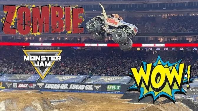ZOMBIE - 40 FEET UP!!! - Monster Jam - Freestyle 1-28-2023