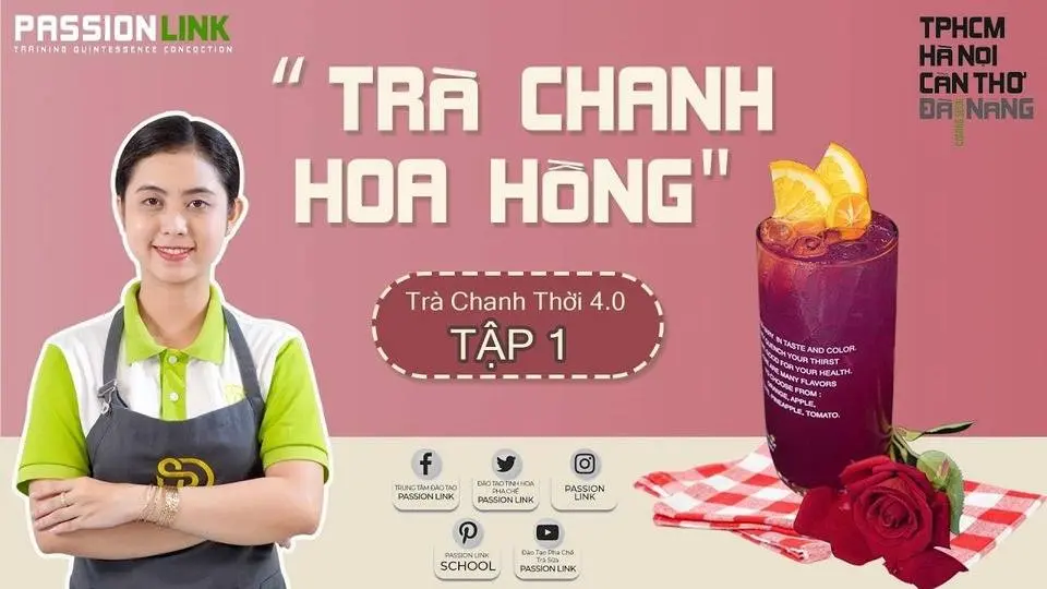 CÁCH LÀM TRÀ CHANH HOA HỒNG - HOW TO MAKE ROSE LEMON TEA - TẬP 1