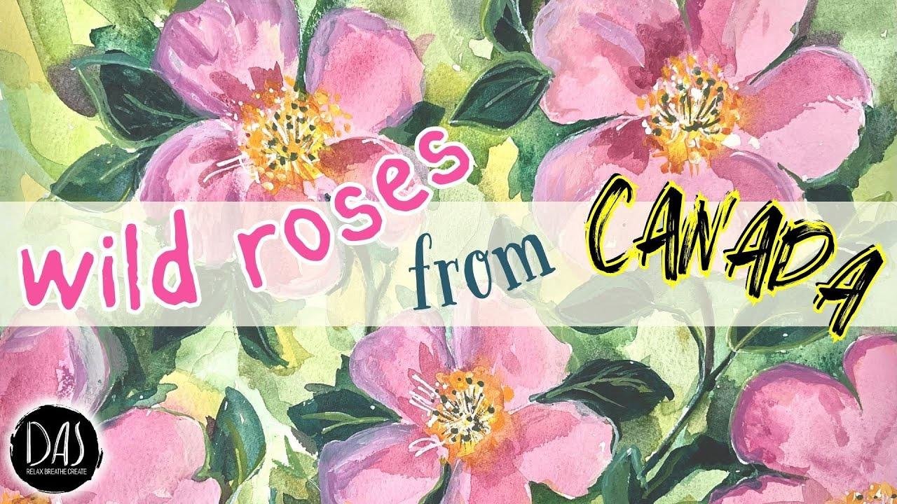 How to Paint Wild Roses in Watercolor - (PLUS my SECRET INGREDIENT for ...