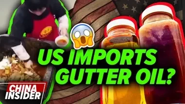 US imports gutter oil from China for what?