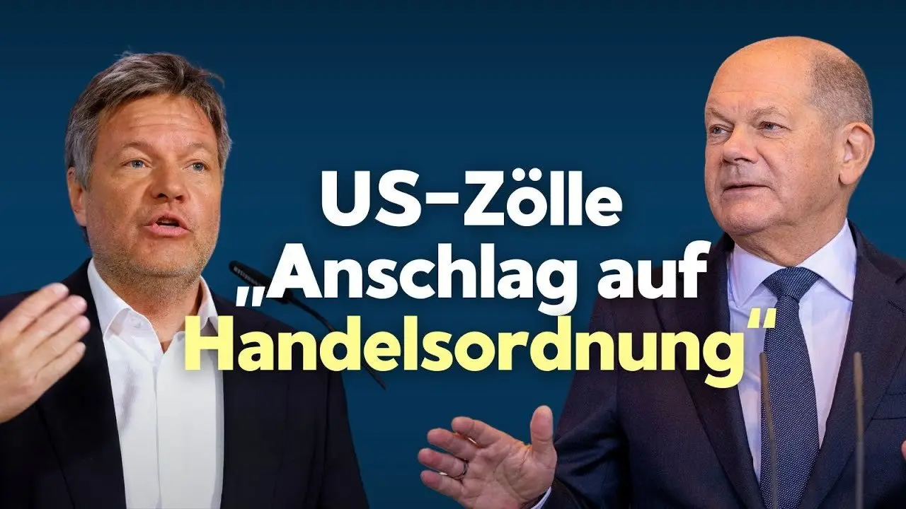 US-Zölle: Habeck zieht parallele zum Ukrainekrieg – Scholz spricht von Anschlag auf Handelsordnung