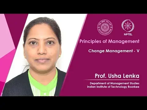 Lecture 60 :  Change Management - V
