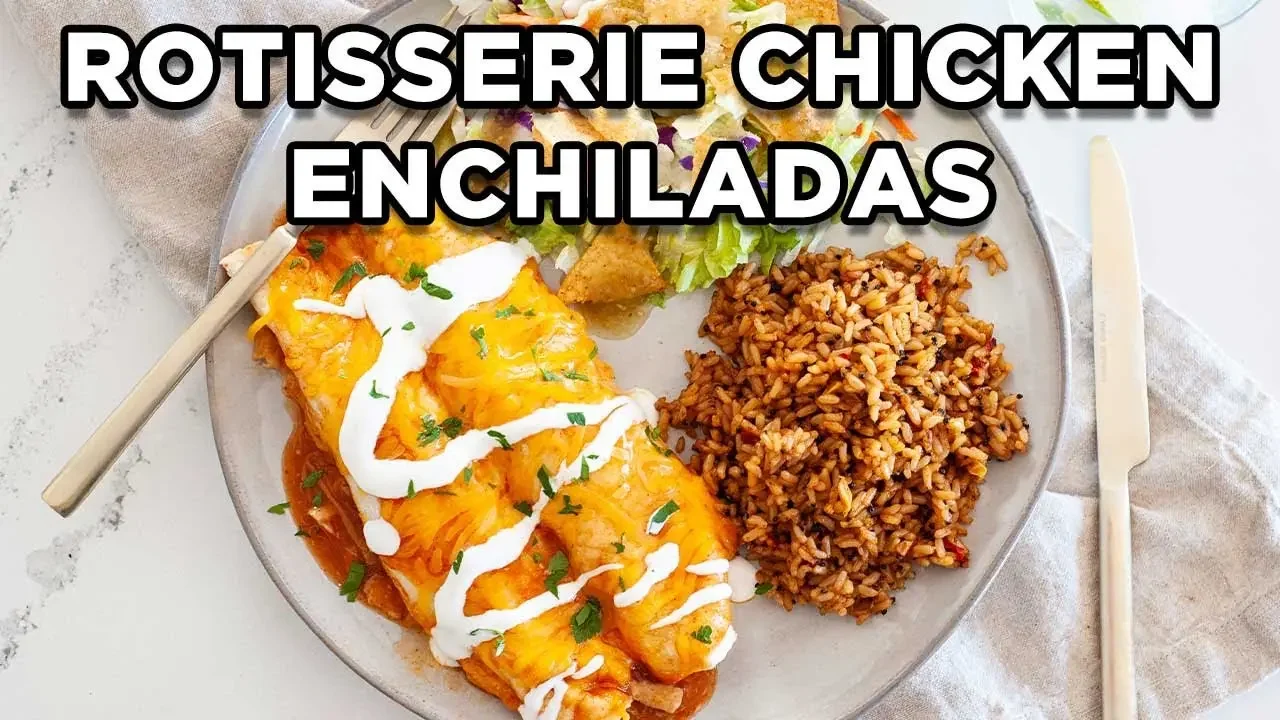 Rotisserie Chicken Enchiladas | Easy Family Dinner Recipes by MOMables