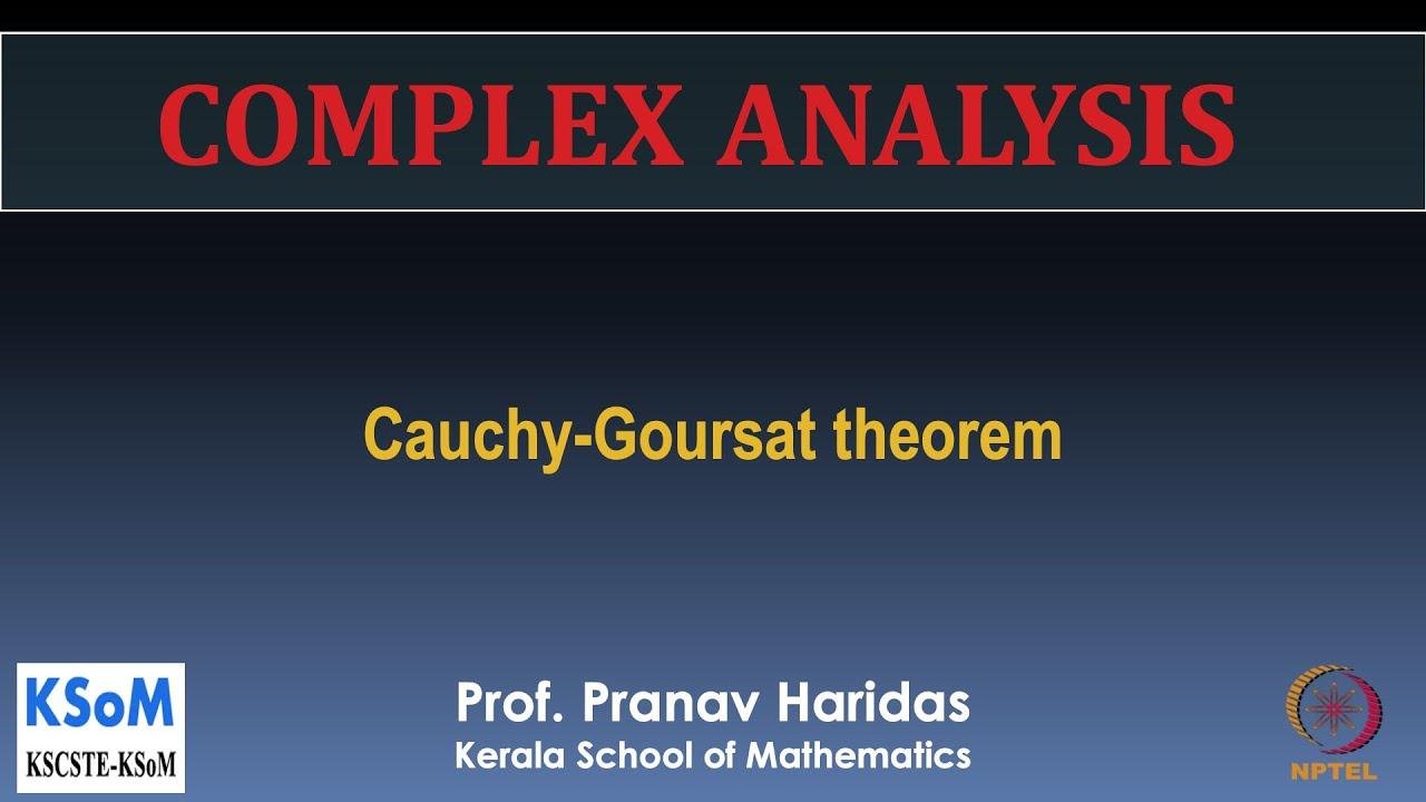 Lecture  - 6.2 Cauchy-Goursat theorem