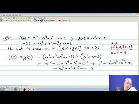 Lecture 59 : Finite Field and Applications (Contd.)