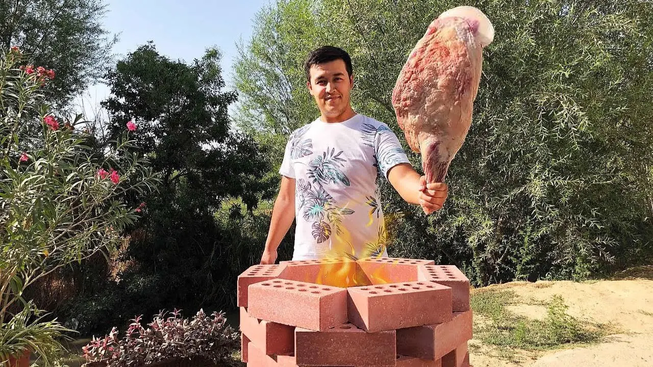 Uzbekistan! Everyone to watch! Do-it-yourself tandoor! The Best Tandoor Gosht! Fried potatoes!