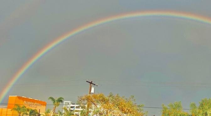 Magnificent rainbow over North Park | Videos | Grandma's Wisdom | Gan ...