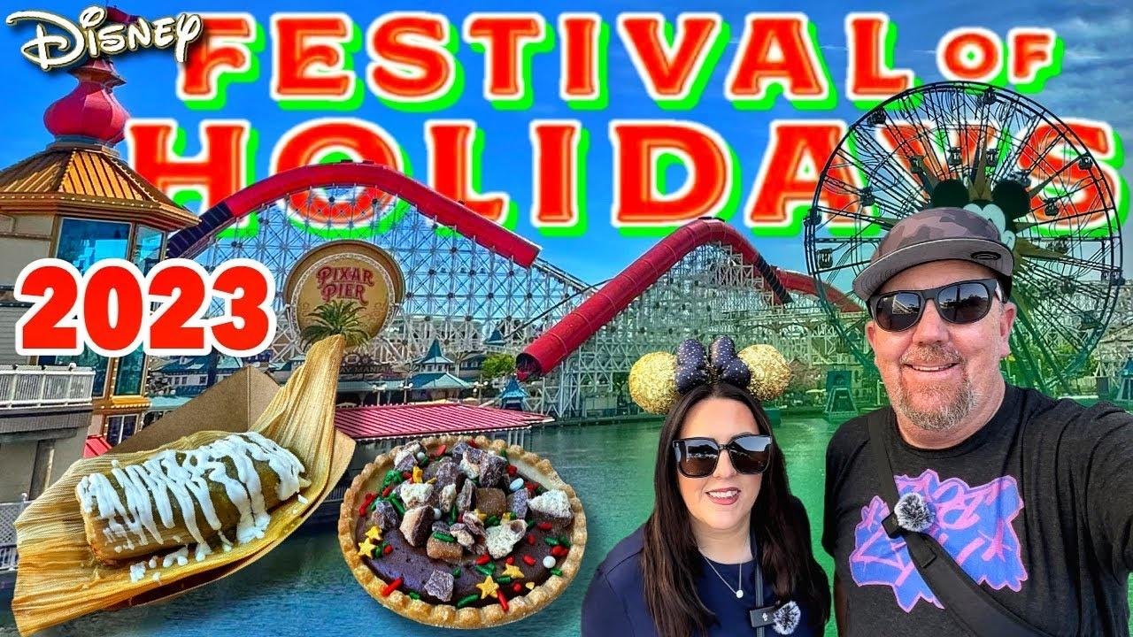 DISNEYLAND RESORT FESTIVAL OF HOLIDAYS FOOD PREVIEW! Changes, What’s NEW, Booth Locations + Review!
