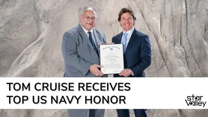 Tom Cruise Receives Top US Navy Honor