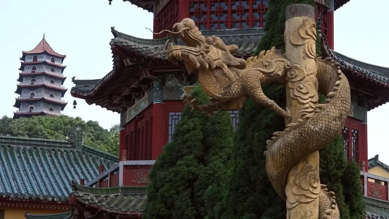 庐山东（西）林寺，中国旅游名胜古迹，佛教净土宗发祥地，国家著名佛教道场。