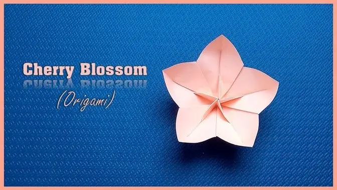 Paper Cherry Blossom (Origami) | Hướng dẫn gấp bông hoa anh đào | Tuan Bo TubeHD