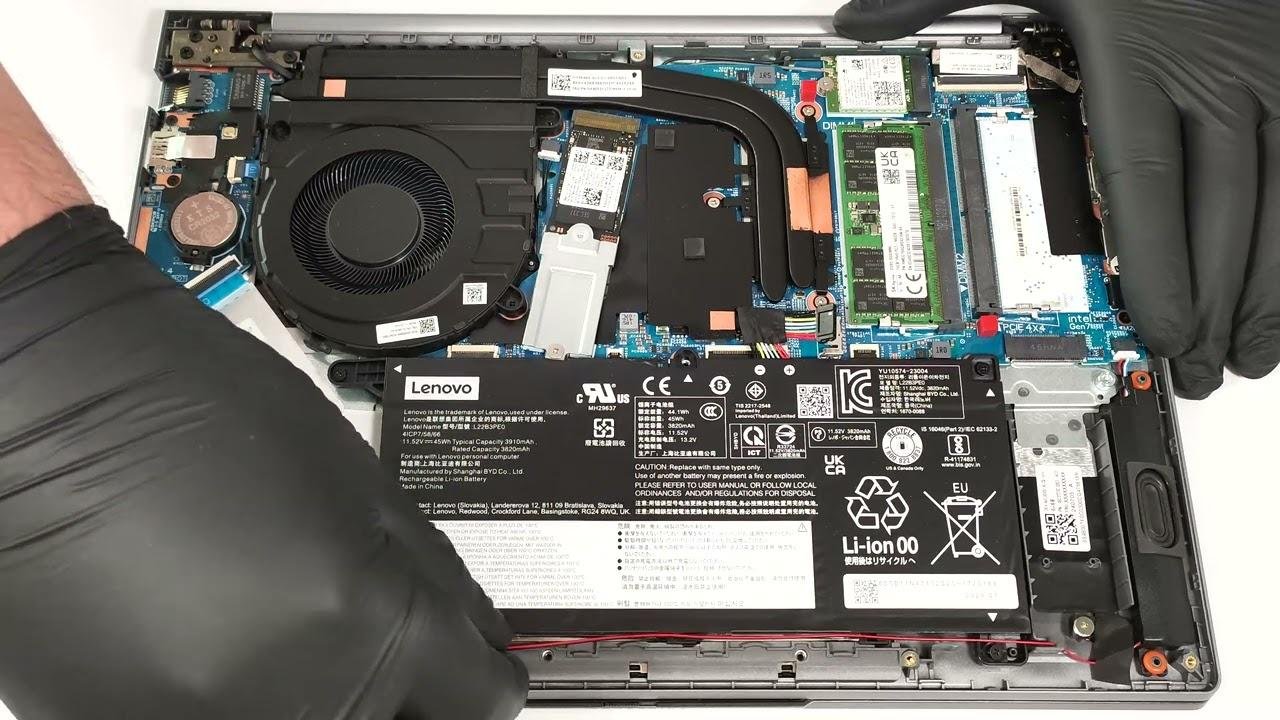 🛠️ How to open Lenovo ThinkBook 14 G7 (Intel) - disassembly and upgrade options