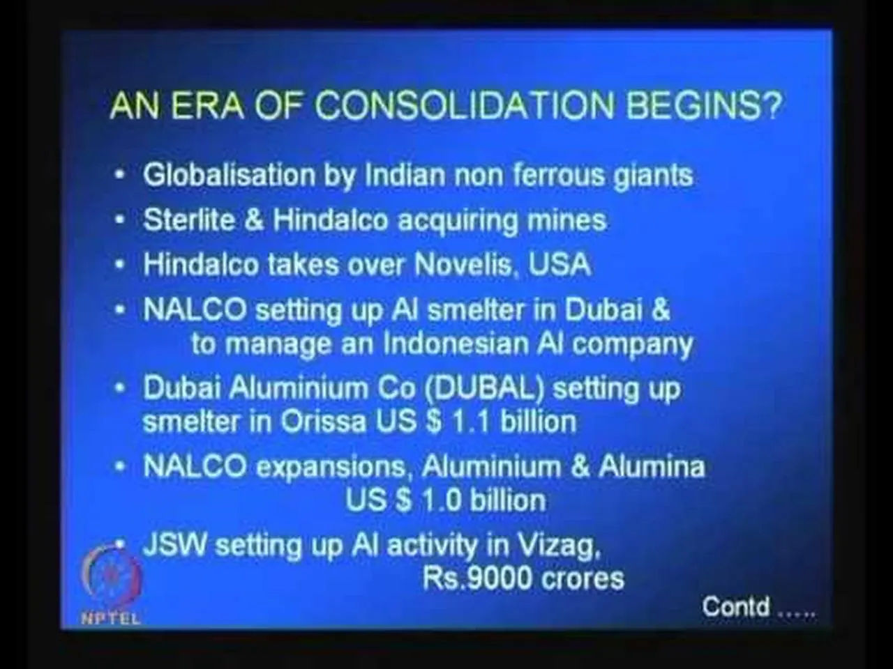 Mod-01 Lec-39 Nonferrous Metals in India - Unleashing its true potential