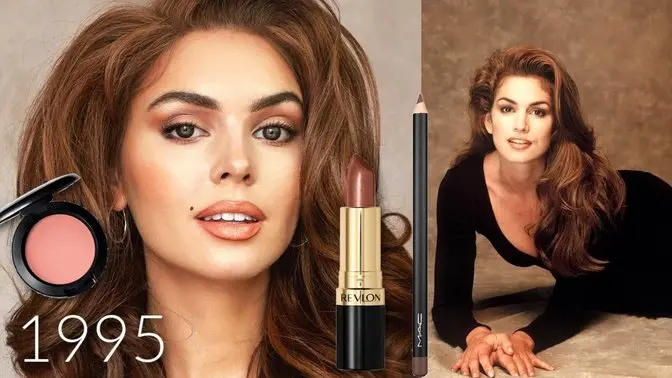 Makeup From the Year I Was Born💄'90s Supermodel Makeup Tutorial! #1995