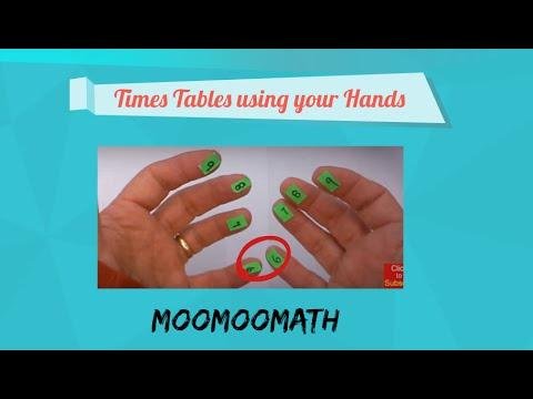 Times tables trick using your hands-(Multiply 6.7.8.9)