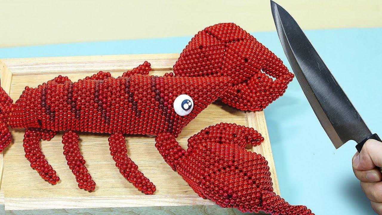 Giant Lobster Catch and Cook From Magnetic Balls (Satisfying)