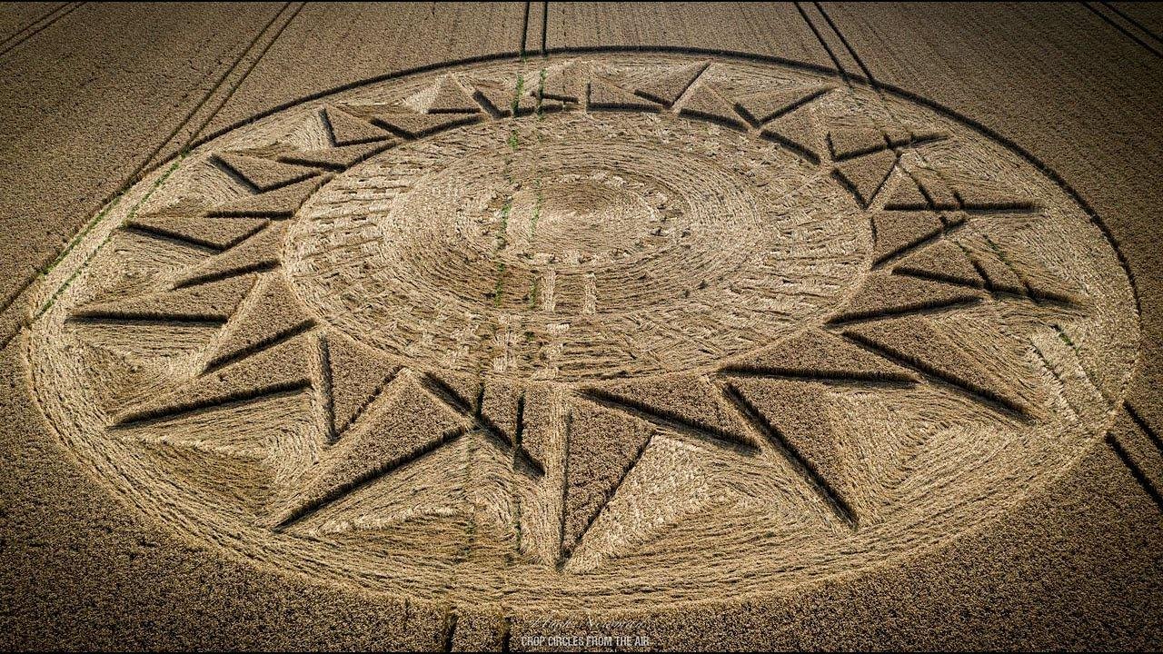 Intricate Crop Circle | Oliver's Castle, Wiltshire | 15 August 2021 | Crop Circles From The Air