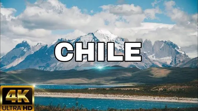 FLYING OVER CHILE (4K UHD) - AMAZING BEAUTIFUL SCENERY & RELAXING MUSIC