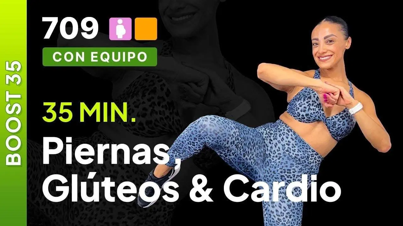 Día 10 Boost-35 | Pierna, glúteos & cardio | Rutina de pierna intensa en casa