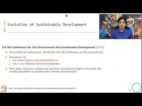 Week 1-Lecture 2 : Evolution of Sustainable Development