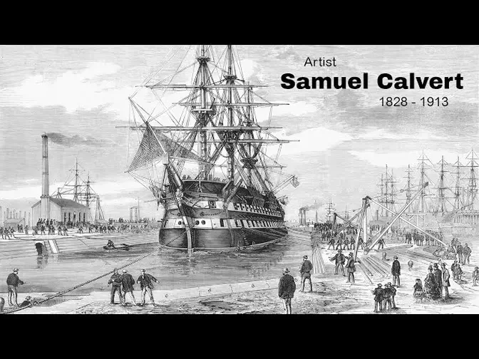 英國畫家 Samuel Calvert （專長 木刻畫）(1828 - 1913)