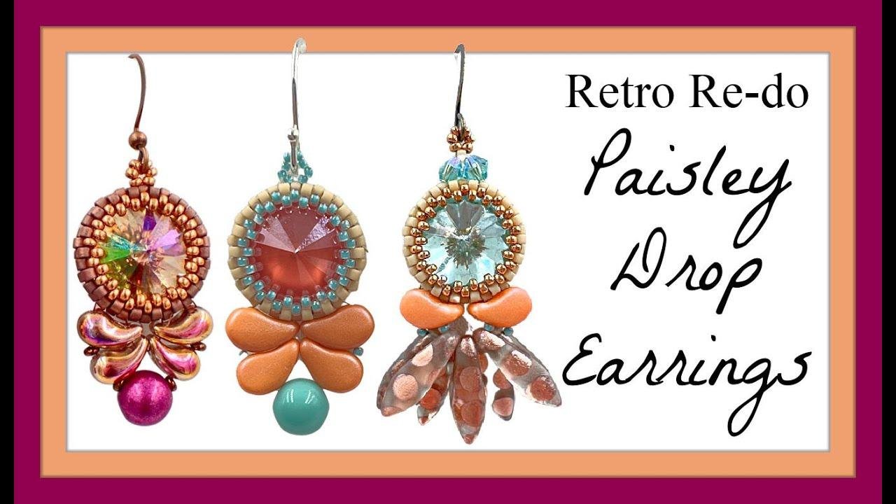 Paisley Drop Earrings (Retro-Redo) - Jewelry Making