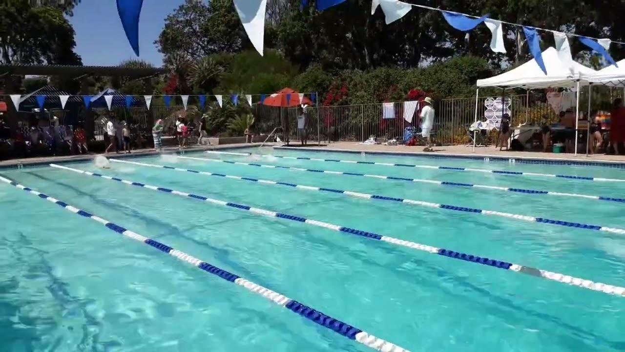 南加州暑期社區游泳🏊比賽、女生15-18歳組、100碼混合泳