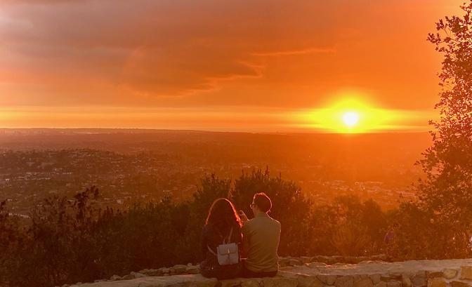 San Diego Attractions: Mt. Helix Sunset