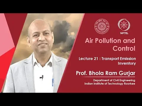 Lecture 21: Transport Emission Inventory