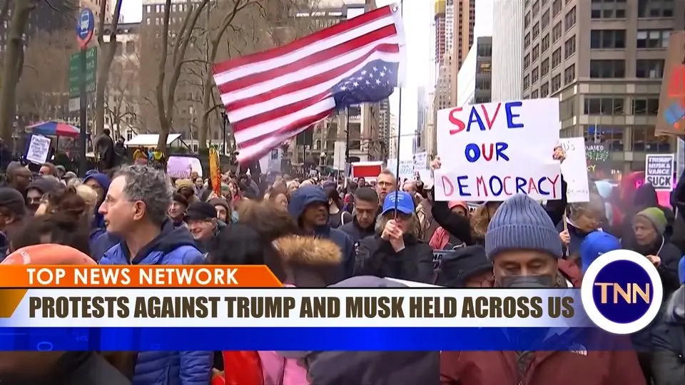 Protesters Tee off Against Trump and Musk in "Hands Off!" Rallies Across the US