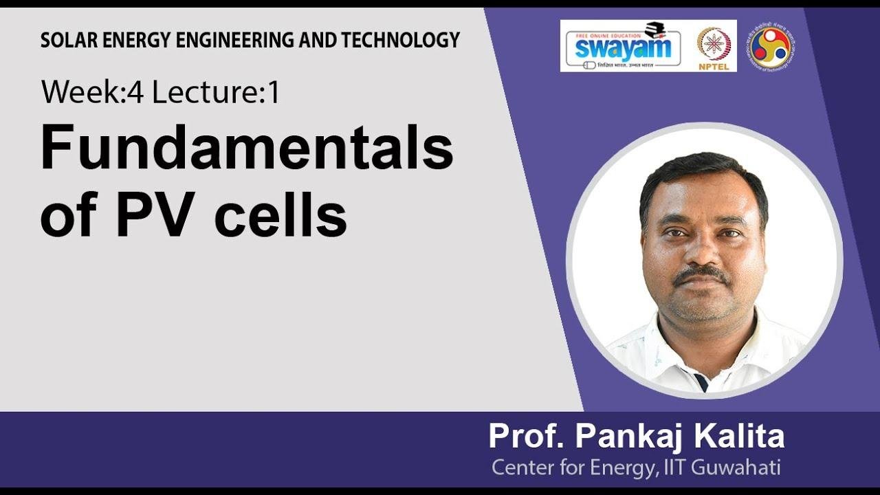 Lec 9: Fundamentals of PV cells