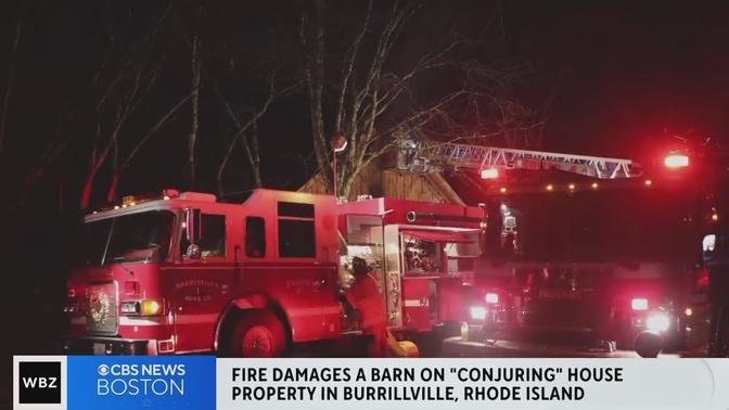 Fire damages barn on "Conjuring House" property