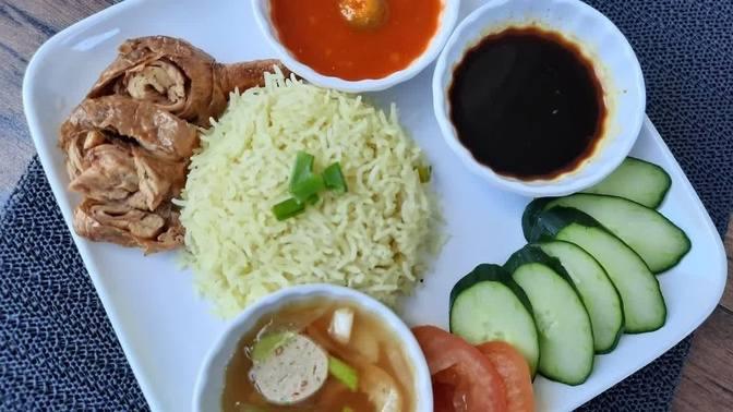 Quick and easy VEGETARIAN CHICKEN RICE with Readymade pack | Videos ...