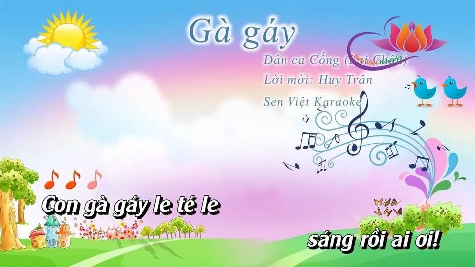[KARAOKE] GÀ GÁY - CD CHUẨN BGD - ÂM NHẠC LỚP 3