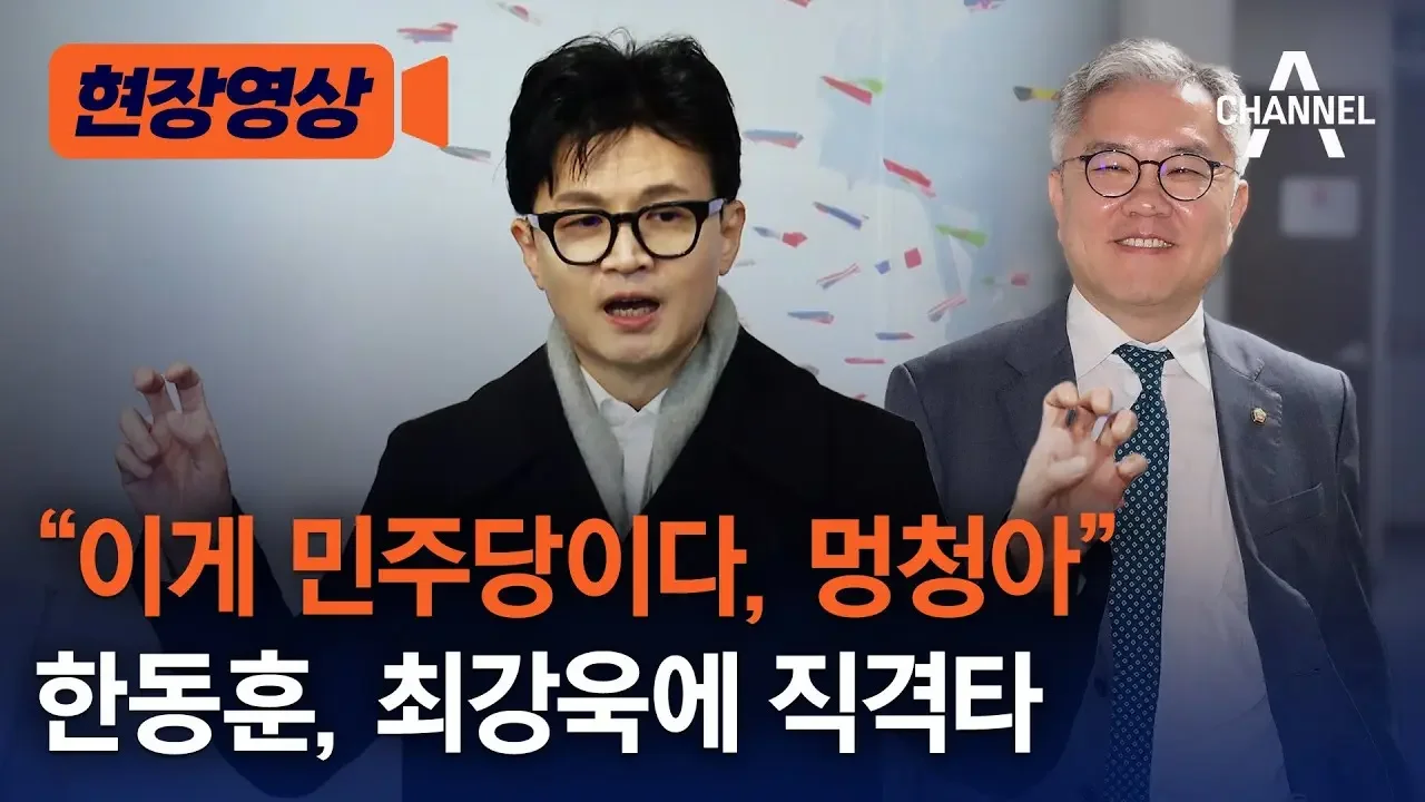 [현장영상] "이게 민주당이다, 멍청아"  한동훈, 최강욱에 직격타 / 채널A