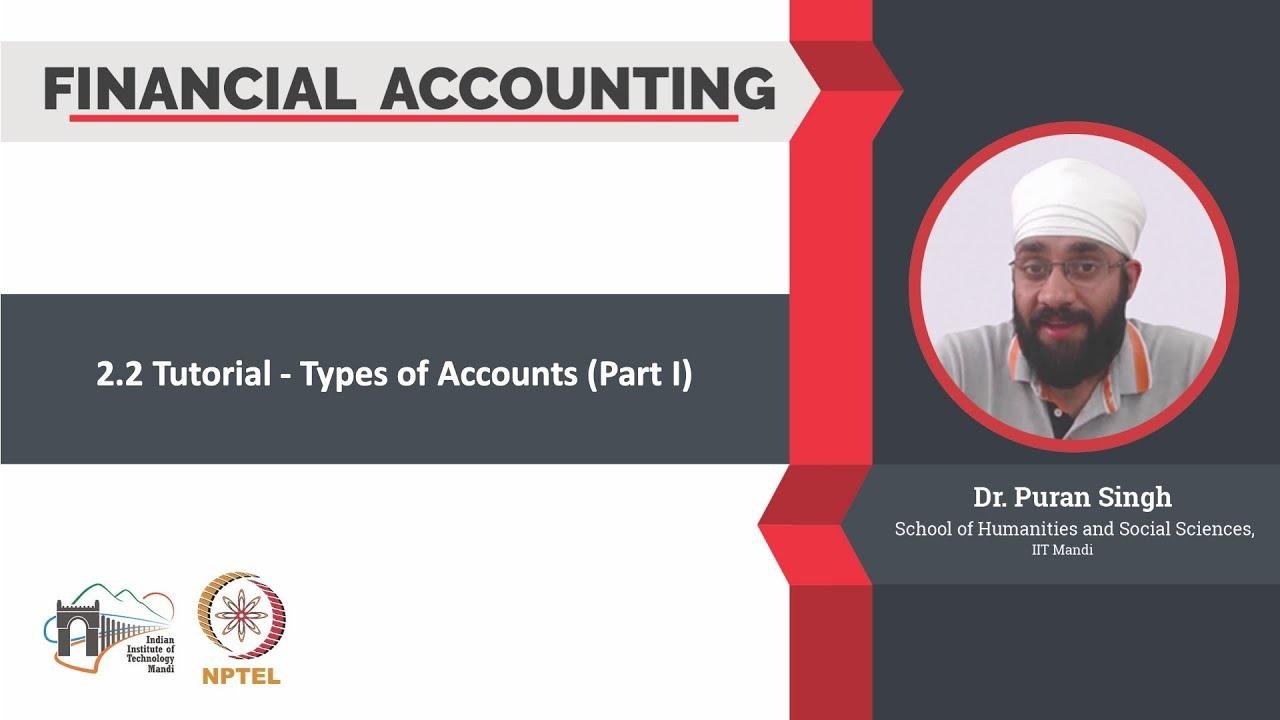 2.2 Tutorial - Types of Accounts (Part I)