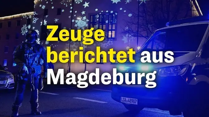 Magdeburg trauert einen Tag nach Anschlag – Zeuge berichtet