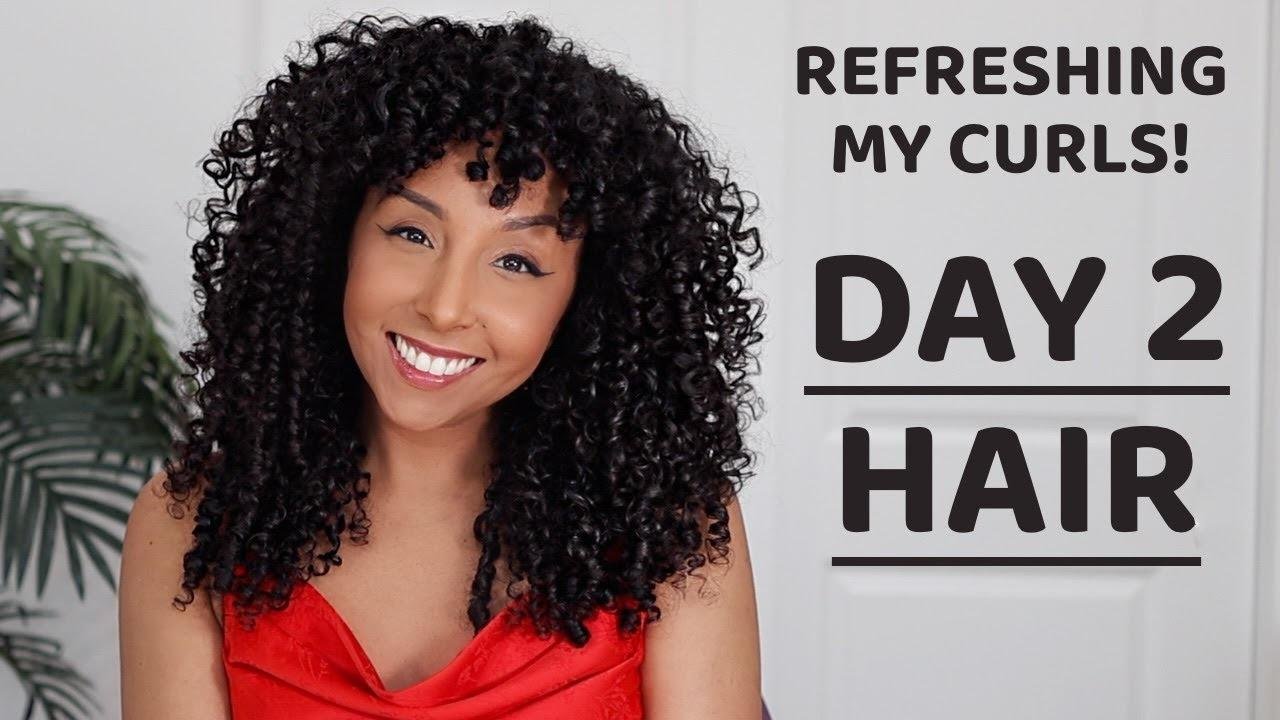 How To Refresh Your Curls, DAY 2 Hair / Sally Beauty CurlyCon LA Gift Bag | BiancaReneeToday