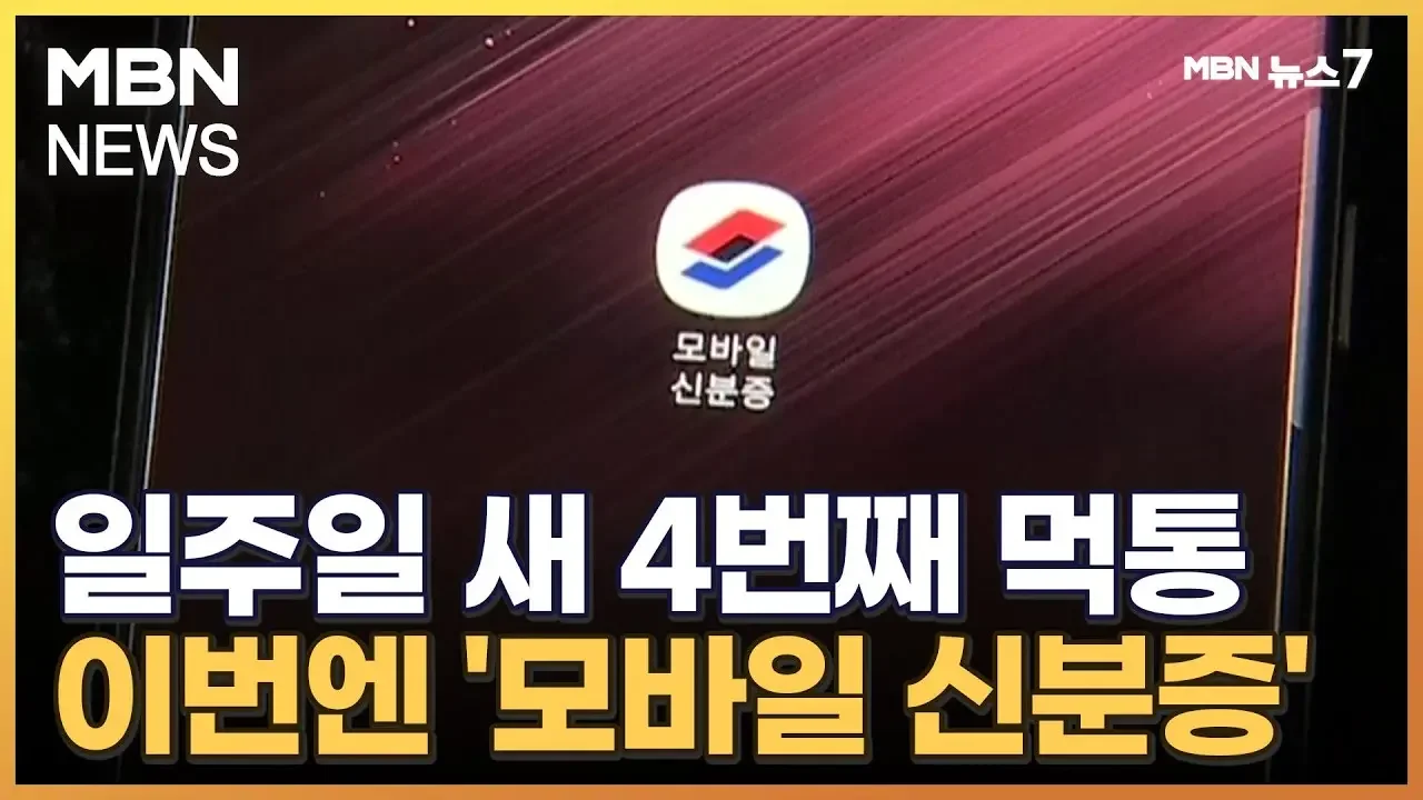 정부 모바일 신분증 사이트·앱 동시 장애…벌써 4번째 먹통 [MBN 뉴스7]