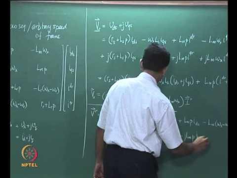 Mod-01 Lec-30 Space Vector Formulation of Induction Machine Equations