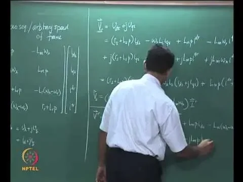 Mod-01 Lec-30 Space Vector Formulation of Induction Machine Equations