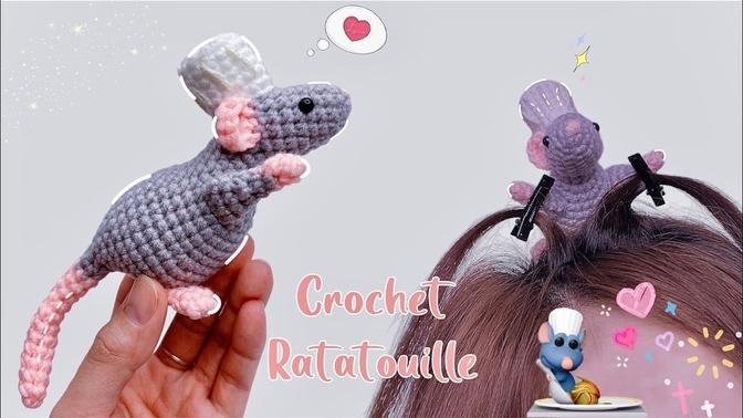 Crochet Ratatouille Tutorial 🐭 | Móc Chú Chuột Đầu Bếp