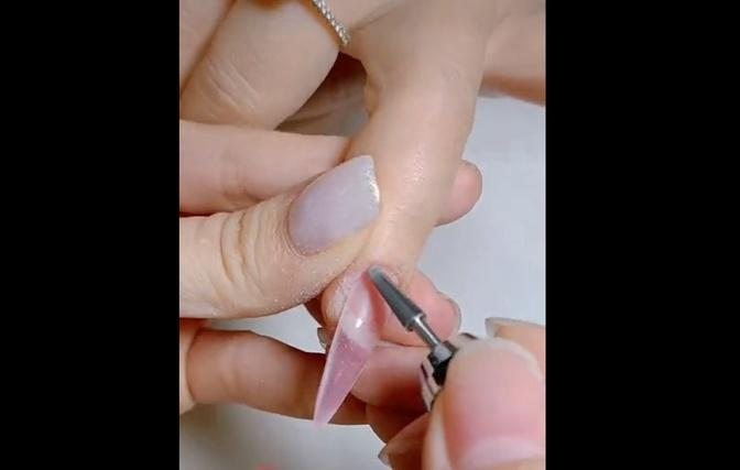 Gel gum testing, fast fake nails applying (Non-using nail drill and base due to short video)