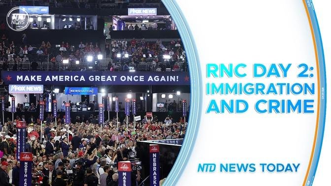 Day 2 of RNC Highlights Illegal Immigration; DNC Invests $15M in Swing States; Tornadoes Hit Chicago