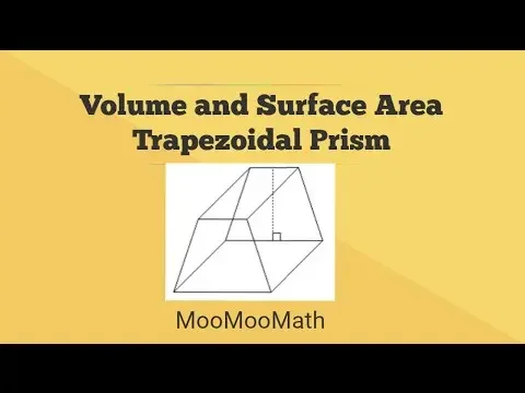 Volume and Surface Area Trapezoidal Prism