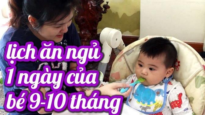 Một ngày của em Rex & mẹ Gấu # Lịch sinh hoạt của bé 9-10 tháng