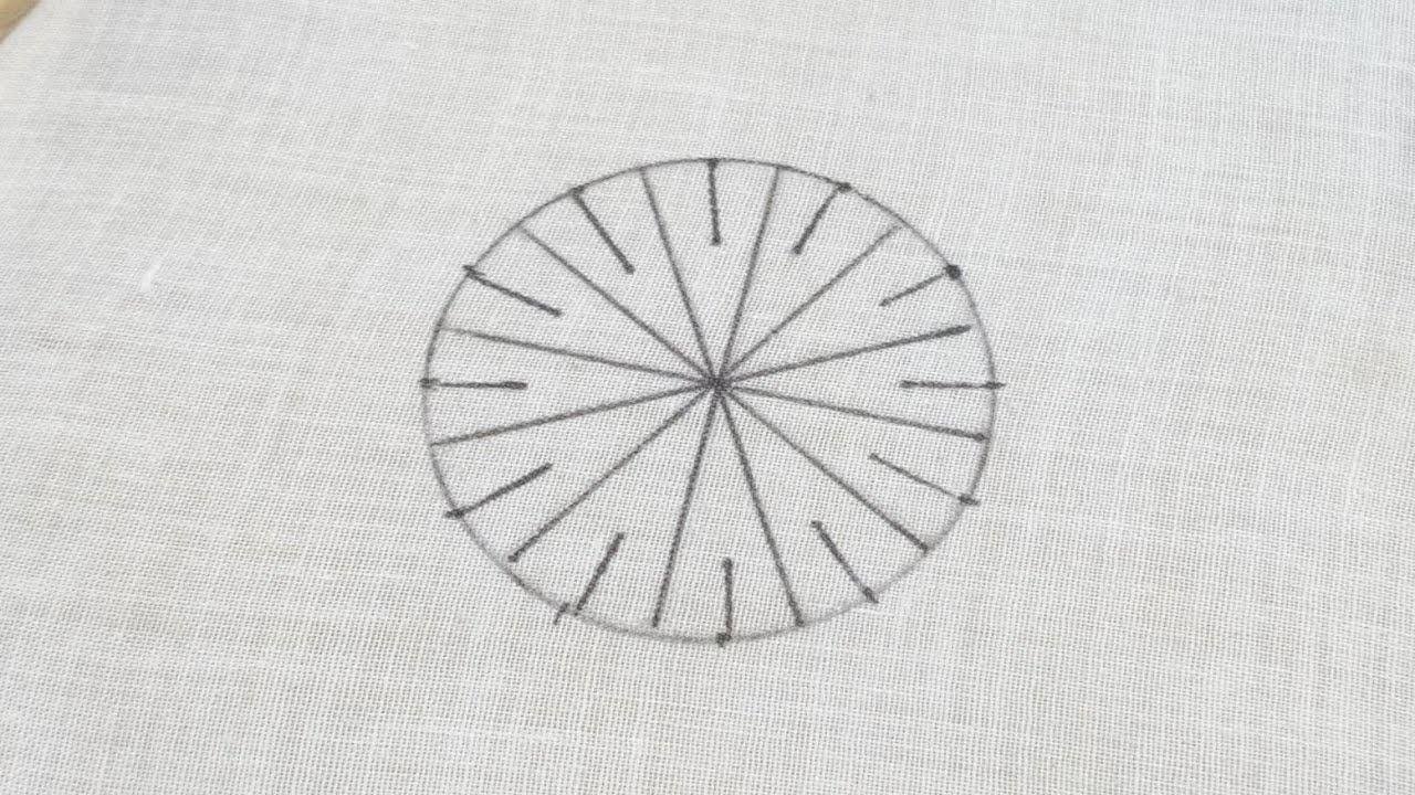 Fancy Circle Wheel Embroidery Pattern (Hand Embroidery)