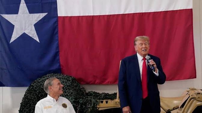 Trump Secures The Endorsement of Texas Governor Abbott at the US-Mexico Border