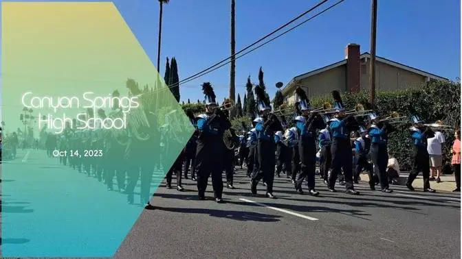 Canyon Springs High School on Placentia Heritage Festival (10/14/23) 