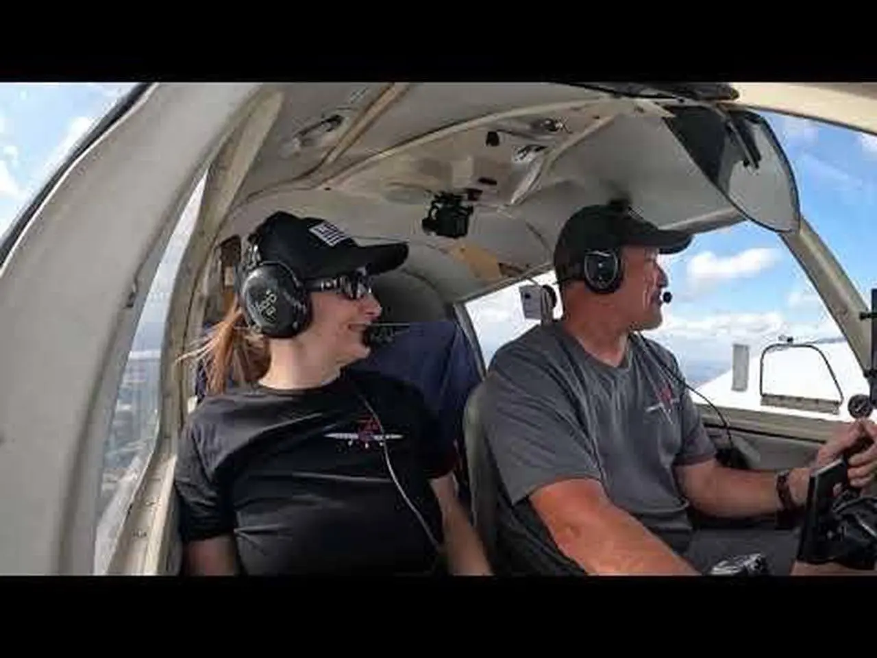 My Labrador retrievers first flight